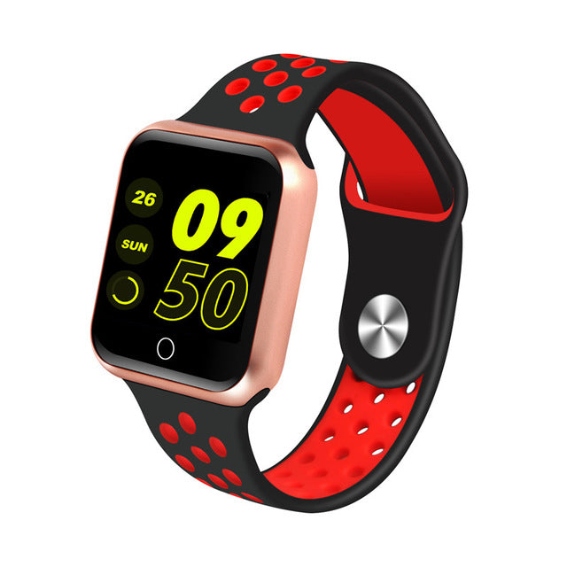 Waterproof+Heart Rate+Blood Pressure+Bluetooth Smartwatch+Apple+Android Phone