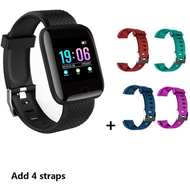 Men Blood Pressure+Heart Rate Monitor+ Fitness Tracker Watch+r Android IOS