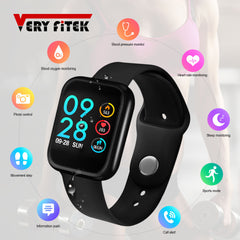 "VERYFiTEK P70" Blood Pressure+Heart Rate Monitor+Fitness Bracelet +Smartwatch+IOS Android