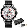 Image of LIGE  Watches +Top Brand+Luxury  Blue Watch Men Waterproof Sport Chronograph Relogio Masculino