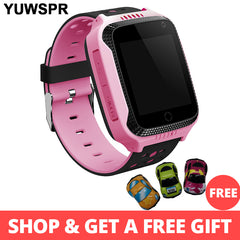 GPS tracker+kids watch+Smart GPS+Camera+Flashlight SOS+Call Location+Baby clock +SIM card