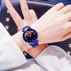 Image of Ulzzang Luxury+Crystal Star Sky+ Purple Lady Steel Strap+Magnetic Buckle Bracelet Watch