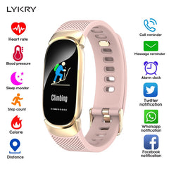 "LYKRY" Sport Pedometer +Blood Pressure+Oxygen+Heart Rate Monitor+Fitness+Tracker Call+Alarm Reminder