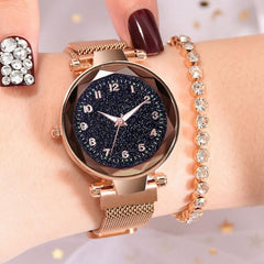 Luxury Women Watches Magnetic Starry Sky Female Clock Quartz Wristwatch Fashion Ladies Wrist Watch reloj mujer relogio feminino