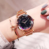 Image of Luxury Women Watches Fashion Elegant Magnet Buckle Vibrato Purple Ladies Wristwatch 2019 New Starry Sky Roman Numeral Gift Clock