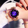 Image of Luxury Rose Gold Women Watches Fashion Diamond Ladies Starry Sky Magnet Watch Waterproof Female Wristwatch For Gift Clock 2019