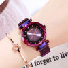 Image of Diamond Rose Gold+Sky Magnetic Watch+Casual Mesh Steel Rhinestone