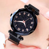 Image of Luxury Starry Sky Women Watches Rose Gold Bracelet Magnet Mesh Band Rhinestones Quartz Wristwatch Ladies Female Diamond Watch