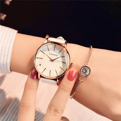 Polygonal dial design watches+luxury fashion dress quartz+white ladies leather wristwatch