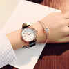 Image of Polygonal dial design watches+luxury fashion dress quartz+white ladies leather wristwatch