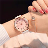 Image of Polygonal dial design watches+luxury fashion dress quartz+white ladies leather wristwatch