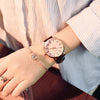 Image of Polygonal dial design watches+luxury fashion dress quartz+white ladies leather wristwatch