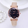 Image of Gogoey Brand+Rose+Gold+Leather Watches + reloj mujer go4417