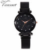 Image of Mesh Magnet+Buckle Starry Sky+Casual Luxury+Geometric Surface Quartz Watches