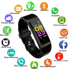 "ZAPET" New Smart Watch Heart Rate Monitor + Blood Pressure + Fitness Tracker (Sport Watch for IOS Android+BOX)