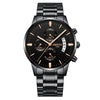 Image of NIBOSI Men Watch Chronograph+Top Brand Luxury+Waterproof Full Steel Quartz Gold Clock