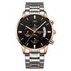 Image of NIBOSI Men Watch Chronograph+Top Brand Luxury+Waterproof Full Steel Quartz Gold Clock