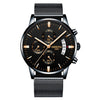 Image of NIBOSI Men Watch Chronograph+Top Brand Luxury+Waterproof Full Steel Quartz Gold Clock