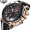 Image of 2019LIGE ] Watches +Top Brand Luxury Big Dial Military Quartz Watch Leather Waterproof]