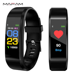 "MAFAM"Heart Rate Monitor+Blood Pressure+Fitness Tracker+Smartwatch Sport Watch+IOS android +BOX