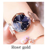 Image of Magnet stainless steel mesh+starry fashion diamond+luminous shining quartz watch+relogio feminin