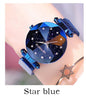 Image of Magnet stainless steel mesh+starry fashion diamond+luminous shining quartz watch+relogio feminin