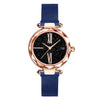 Image of Fashion Women Rose Gold Watches Magent Buckle Starry Sky Creative minimalism Roman Numeral Hot Eleange Lady's Casual Watch Gift