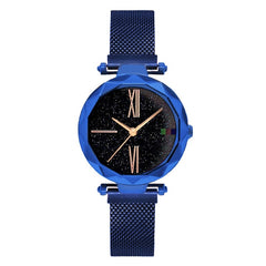 Charming Purple Women Watches Minimalism Casual Starry Sky Lady Wristwatch Magnet buckle Fashion Luxury Brand Female Watch Gift