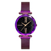 Image of Charming Purple Women Watches Minimalism Casual Starry Sky Lady Wristwatch Magnet buckle Fashion Luxury Brand Female Watch Gift