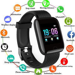 Men Blood Pressure+Heart Rate Monitor+ Fitness Tracker Watch+r Android IOS